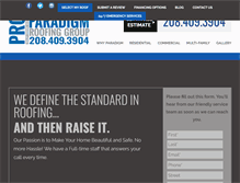 Tablet Screenshot of paradigmidaho.com
